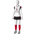 VOL-AW07.0 Волейболистка Футболка с коротким рукавом и Юбка БИФЛЕКС и шорты Перед